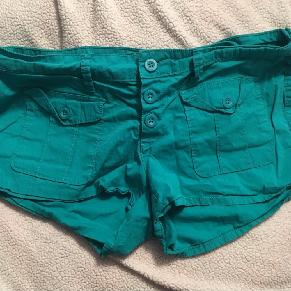 Teal shorts